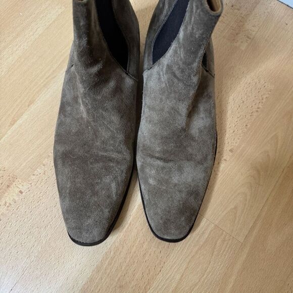 ORO Los Angeles Boots Men's 11 Gray The Alpaca Granada Chelsea Suede Leather - Picture 3 of 9
